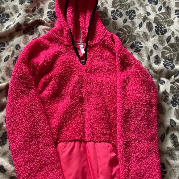 Calvin Klein Cozy Pink Sherpa Hoodie - Picture 1 of 11